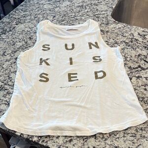 Spiritual Gangster White 'Sun Kissed' Muscle Tee